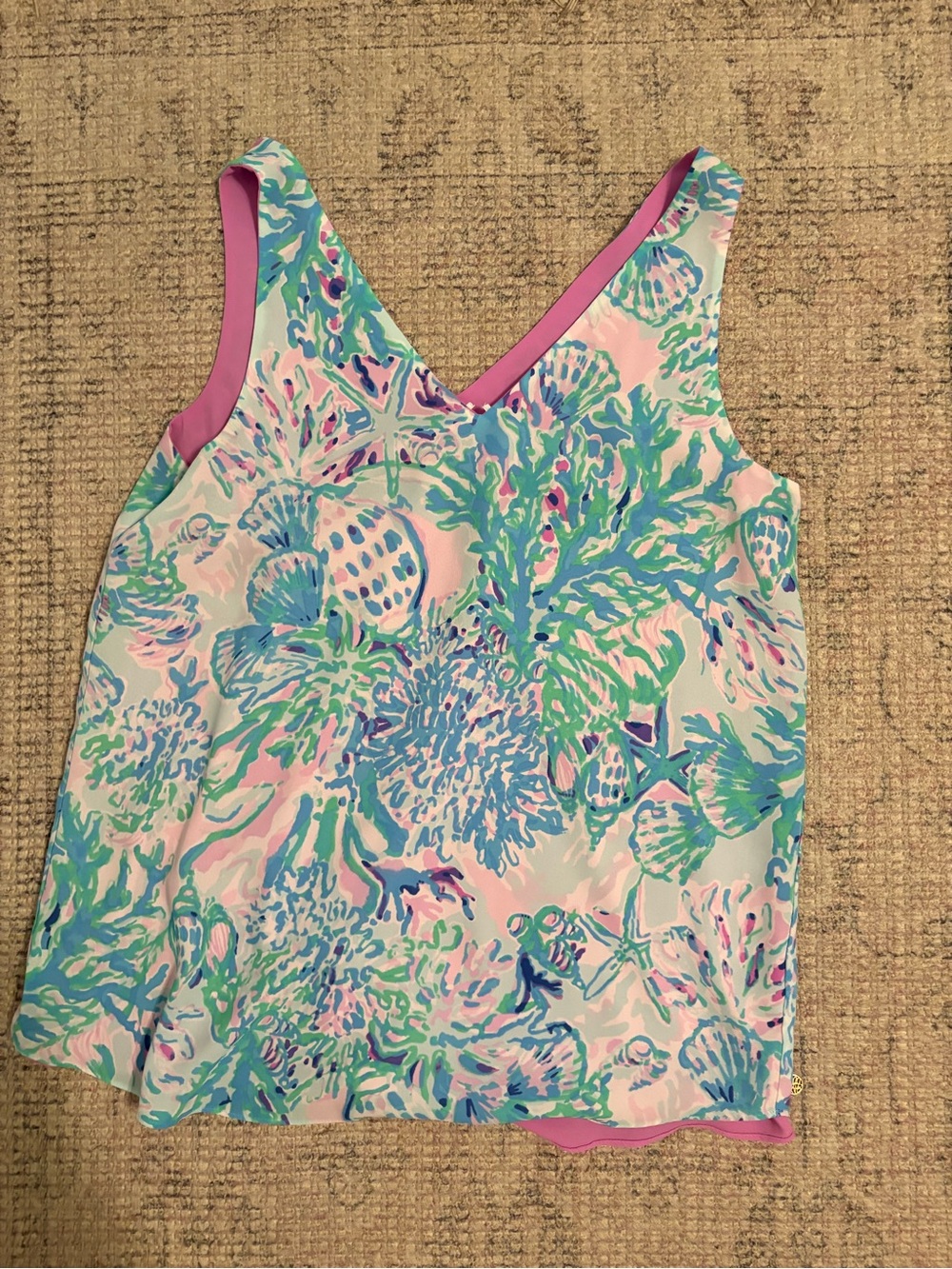 Lilly Pulitzer Sea-Print Tank Top